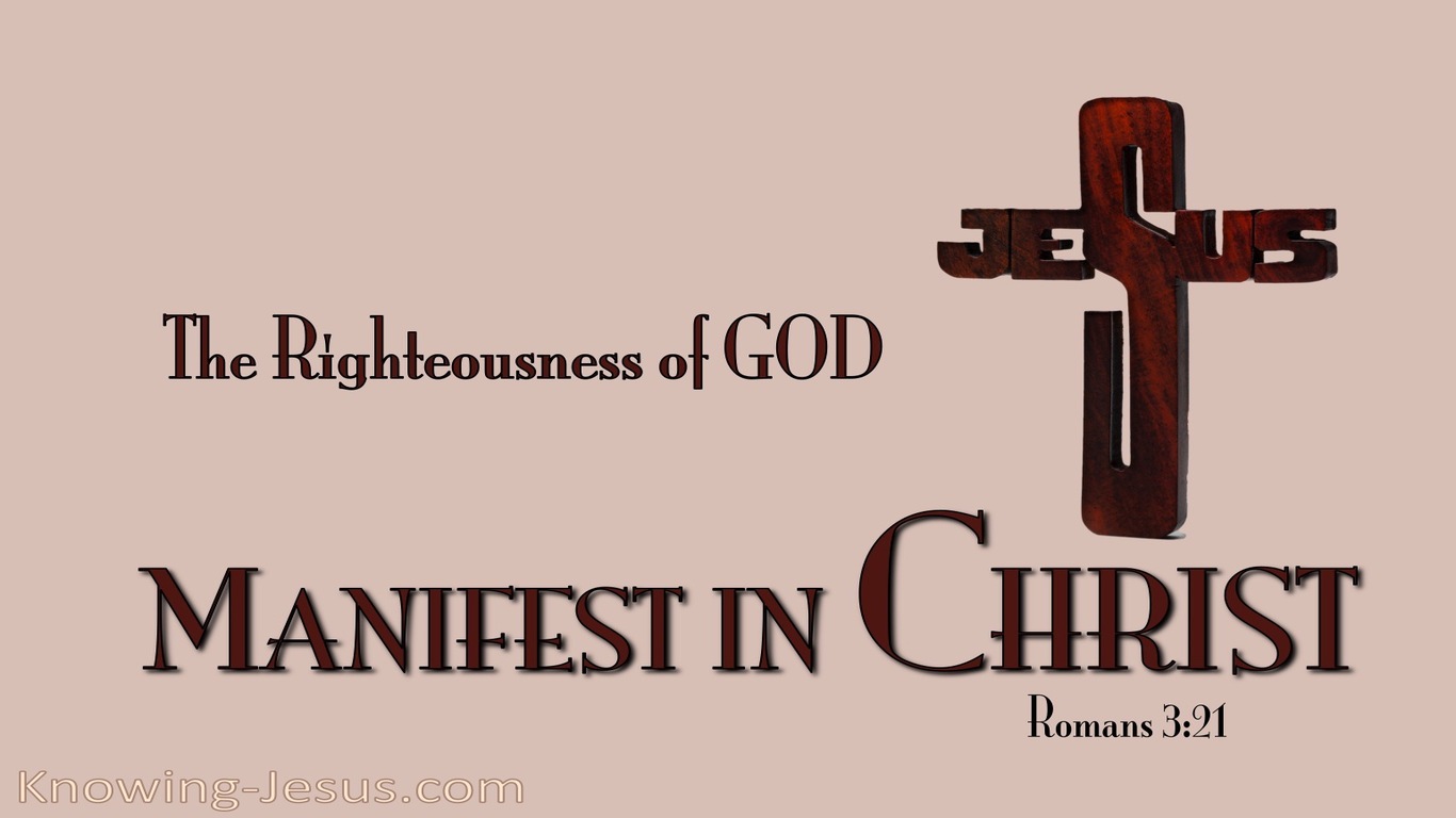Romans 3:21 Righteousness Of God In Christ (pink)